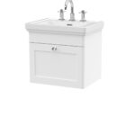 500mm Wall Hung 1-Drawer Vanity & Basin 3TH