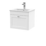 500mm Wall Hung 1 Drawer Vanity & Basin 2