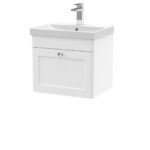 500mm Wall Hung 1 Drawer Vanity & Basin 3