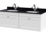 1200mm Wall Hung 2 Drawer Vanity & Marble Top
