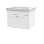 600mm Wall Hung 1 Drawer Vanity & Basin 0TH