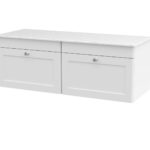 1200mm Wall Hung 2-Drawer Vanity with Marble Top