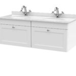 1200mm Wall Hung 2 Drawer Vanity & Marble Top
