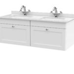 1200mm Wall Hung 2 Drawer Vanity & Marble Top