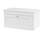 800mm Wall Hung Single Drawer Vanity with Marble Top
