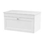 800mm Wall Hung Single Drawer Vanity with Marble Top