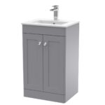 500mm Floor Standing 2 Door Vanity & Basin 2