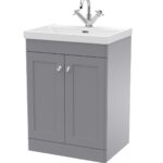 600mm Floor Standing 2-Door Vanity with Basin - 1 Tap Hole