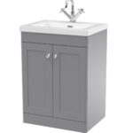 600mm Floor Standing 2-Door Vanity with Basin - 1 Tap Hole