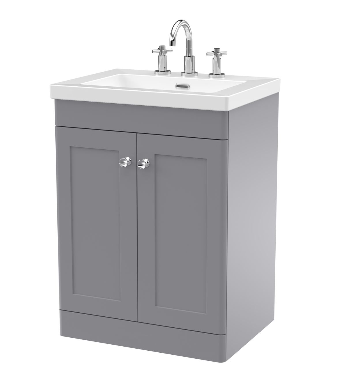 clc225m_furn_v1_co-1.jpg 600mm Floor Standing 2-Door Vanity with Basin - 3 Tap Hole - Image 1