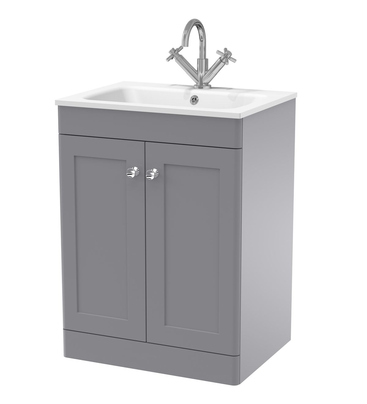 clc225p_furn_v1_co-1.jpg 600mm Floor Standing 2-Door Unit & Stone Basin 1TH - Image 1
