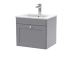 500mm Wall Hung 1 Drawer Vanity & Basin 2