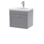 500mm Wall Hung 1 Drawer Vanity & Basin 1