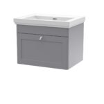 600mm Wall Hung 1 Drawer Vanity & Basin 0TH