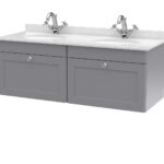 1200mm Wall Hung 2 Drawer Vanity & Marble Top