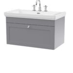 800mm Wall Hung 1-Drawer Vanity & Basin 3TH