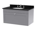 800mm Wall Hung 1 Drawer Vanity & Marble Top 3TH