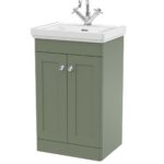 500mm Floor Standing 2-Door Vanity & Basin 1TH