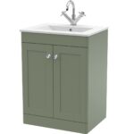 600mm Floor Standing 2-Door Vanity with Basin - 1 Tap Hole