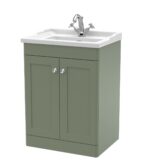 600mm Floor Standing 2 Door Vanity & Basin 1TH