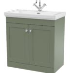 800mm Floor Standing 2-Door Vanity & Basin 1TH
