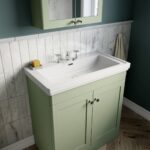 800mm Floor Standing 2-Door Vanity & Basin 3TH - Image 4
