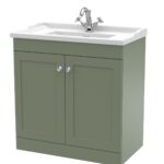 800mm Floor Standing 2 Door Vanity & Basin 1TH