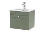 500mm Wall Hung 1 Drawer Vanity & Basin 2