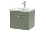 500mm Wall Hung 1 Drawer Vanity & Basin 1