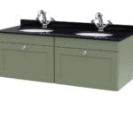 1200mm Wall Hung 2 Drawer Vanity & Marble Top