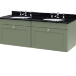 1200mm Wall Hung 2 Drawer Vanity & Marble Top