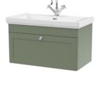800mm Wall Hung 1-Drawer Vanity & Basin 1TH