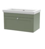 Nuie Classique 800mm Wall Hung 1 Drawer Vanity & Basin 0TH