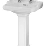 590mm Basin & Pedestal (2 Tap Hole)