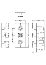 Triple Thermostatic Shower Valve - Image 2