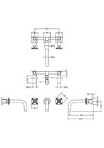 Wall Mounted Basin Mixer - Image 2