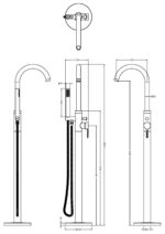 Tec Floor Standing Bath Shower Mixer - Image 2