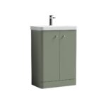600mm Floor Standing 2 Door Unit & Basin