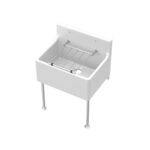 Cleaner Sink inc Legs & Bracket 515x382x393