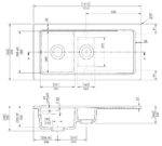 Nuie Counter Top Sink 1.5 Bowl 1010x525 - Image 4