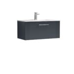 Nuie Deco 800mm Wall Hung Single Drawer Vanity & Basin 2