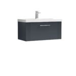 Nuie Deco 800mm Wall Hung Single Drawer Vanity & Basin 3
