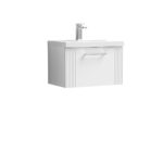 600mm Wall Hung Single Drawer Vanity & Basin 1