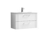 800mm Wall Hung 2 Drawer Vanity & Basin 4