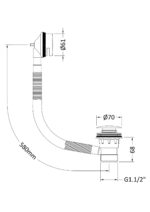 Easyclean Sprung Plug Bath Waste - Image 2