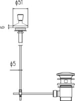 Basin Pop Up Waste - Image 2