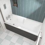 Eternalite Square Straight Shower Bath 1700 x 750mm - Image 2