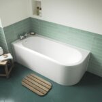 Nuie Crescent Left Hand Back to Wall Corner Bath - Image 2