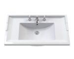800mm Wall Hung 1 Drawer Vanity & Basin 3TH - Image 2