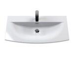 800mm Wall Hung 2 Drawer Unit & Basin 4 - Image 2